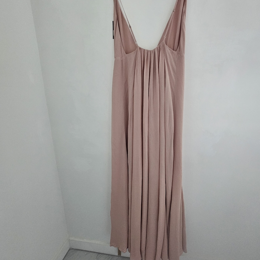 Nwt Reformation Callalily In Blush Backless Wrap Maxi Dress - Picture 6 of 12